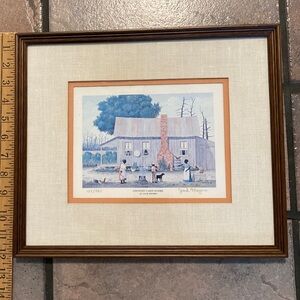 jack meyer signed and number country cabin scene